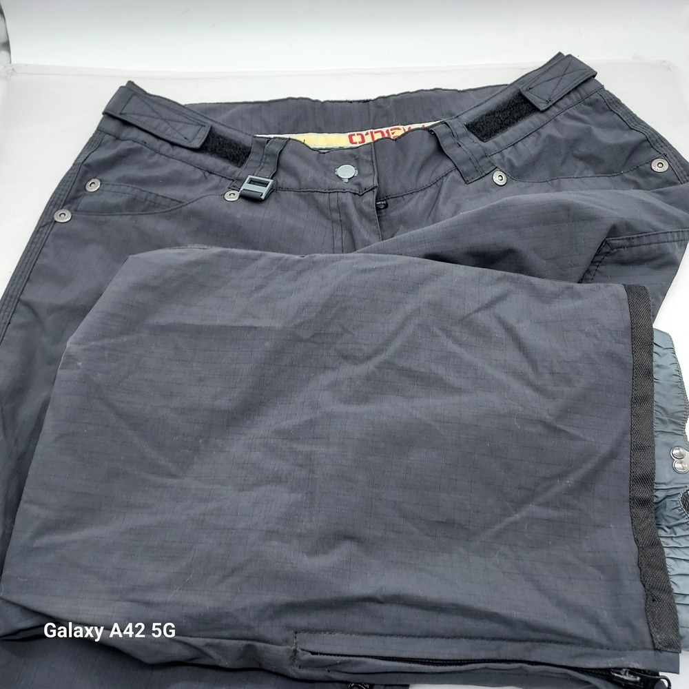 ONeill Freedom Series Snow Pants Gray Ripstop Waterproof Ski Snowboard Mens M